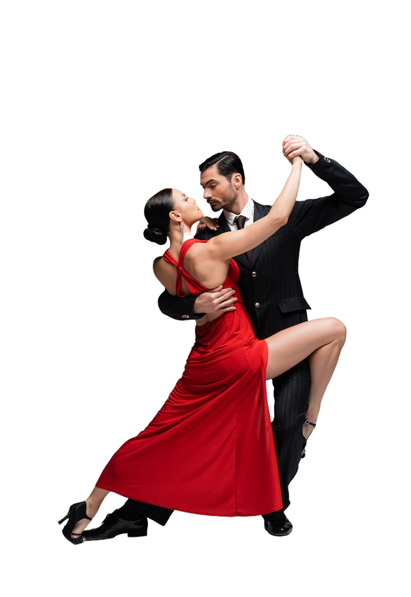 Coppia che balla insieme tango a Bergamo